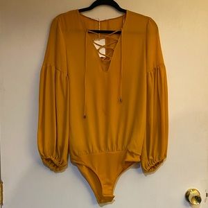 Mustard yellow Beautiful Blouse